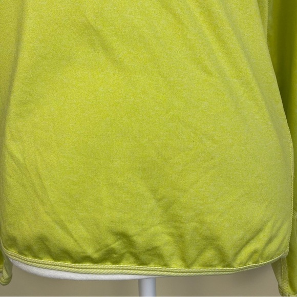 Title Nine Switzer Athletic Running Long Sleeve Top Neon Yellow Micro Striped XS - Picture 3 of 16
